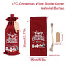 Christmas Wine Bottle Cover Merry Christmas Decorations for Home 2025 Xmas Ornaments Gift Navidad Noel Natal Happy New Year 2025 - FLUFFI