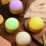 Colorful Dumpling Stress Balls Fidget Sensory Toy Squeeze Dough Ball Stress Relief Hand Toy Bun with Food Steamer Stretchy Desk - FLUFFI