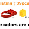 Creative Big Size Building Block Wall Baseplate Designer Marble Race Run Blocks Educational Toys for Kids Christmas Gifts - FLUFFI