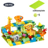Dinosaur Marble Balls Building Blocks - Race Run Track - Model Construction Stack - FLUFFI