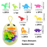 Dinosaurs Suction Cup Toys, Construction Toy for Kindergartens and Playrooms, Perfect for Bath Time and Travel Play - FLUFFI