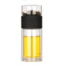 Double Glass Water Bottle with Case Tea Drink Bottle Infuser Tumbler Drinkware Waterbottle Eco - Friendly - FLUFFI