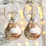 Elk Christmas Balls Ornaments Xmas Tree Hanging Bauble Pendant Christmas Decorations - FLUFFI