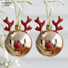 Elk Christmas Balls Ornaments Xmas Tree Hanging Bauble Pendant Christmas Decorations - FLUFFI