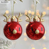 Elk Christmas Balls Ornaments Xmas Tree Hanging Bauble Pendant Christmas Decorations - FLUFFI