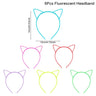 Fluorescent Hair Hoop | Plastic Headband | Glow in the Dark Party - FLUFFI