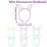 Fluorescent Hair Hoop | Plastic Headband | Glow in the Dark Party - FLUFFI