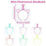 Fluorescent Hair Hoop | Plastic Headband | Glow in the Dark Party - FLUFFI