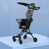 Foldable Baby Stroller Lightweight Infant Stroller with 360° Universal Wheel Soft Wide Seat Height Adjustable - FLUFFI