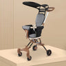 Foldable Baby Stroller Lightweight Infant Stroller with 360° Universal Wheel Soft Wide Seat Height Adjustable - FLUFFI