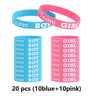 Gender Reveal Silicone Bracelets Team Boy Team Girl Wristband Party Games Gift Decoration Boy or Girl Baby Shower Favors - FLUFFI
