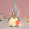 Glowing Faceless Gnome - Easter - Cute Rabbit Ornament - FLUFFI
