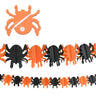 Halloween Hanging Garland Bunting Bat Pumpkin Ghosts Spider Paper Banner Halloween Party Decorations Horror Props - FLUFFI