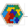 Hexagon Puzzle| Block Tangram | Brain Teaser | Geometry Logic IQ Game - FLUFFI