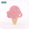 Ice Cream Lovely Silicone Teether Baby Toys Teething Chewable BPA Free Pendant for Nursing Necklace Baby Teether - FLUFFI