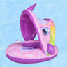 Inflatable Baby Toys Swim Ring Floating Seat Outdoor Swimming Pool Sun Shade Toddler Swim Circle Beach Water Toys for Children - FLUFFI