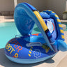 Inflatable Baby Toys Swim Ring Floating Seat Outdoor Swimming Pool Sun Shade Toddler Swim Circle Beach Water Toys for Children - FLUFFI