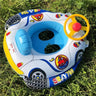 Inflatable Baby Toys Swim Ring Floating Seat Outdoor Swimming Pool Sun Shade Toddler Swim Circle Beach Water Toys for Children - FLUFFI