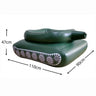 Inflatable Water Toys Inflatable Tank Floating Mat Swimming Pool Strong Buoyancy Floating Bed - FLUFFI