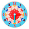 Kids Montessori Wooden Clock Toys Hour Minute Second Cognition Time Learning Teaching Aids Educational Toys for Children - FLUFFI
