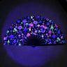 Kung Fu Fan UV Ink Printing Fluorescent Effect Cloth Fan Bamboo Bone Folding Loud Fan Christmas Personal Gifts Bamboo Material - Fluffi