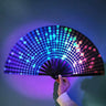 Kung Fu Fan UV Ink Printing Fluorescent Effect Cloth Fan Bamboo Bone Folding Loud Fan Christmas Personal Gifts Bamboo Material - Fluffi