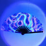 Kung Fu Fan UV Ink Printing Fluorescent Effect Cloth Fan Bamboo Bone Folding Loud Fan Christmas Personal Gifts Bamboo Material - Fluffi