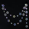 Laser Mirror Paper Star Dot Garland for Wedding Kids 1St Mermaid Birthday Party Decoration Baby Shower Christmas Hanging Banner - FLUFFI