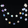 Laser Mirror Paper Star Dot Garland for Wedding Kids 1St Mermaid Birthday Party Decoration Baby Shower Christmas Hanging Banner - FLUFFI