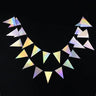 Laser Mirror Paper Star Dot Garland for Wedding Kids 1St Mermaid Birthday Party Decoration Baby Shower Christmas Hanging Banner - FLUFFI