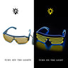 LED Luminous Glasses Halloween Glowing Neon Christmas Party Bril Flashing Light Glow Sunglasses Glass Festival Supplies Costumes - FLUFFI