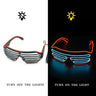 LED Luminous Glasses Halloween Glowing Neon Christmas Party Bril Flashing Light Glow Sunglasses Glass Festival Supplies Costumes - FLUFFI
