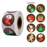 Merry Christmas Stickers Christmas Tree Elk Candy Bag Sealing Sticker Christmas Gifts Box Labels Decoration New Year 2025 - FLUFFI