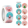 Merry Christmas Stickers Christmas Tree Elk Candy Bag Sealing Sticker Christmas Gifts Box Labels Decoration New Year 2025 - FLUFFI