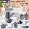 Mini Beach Toy Set - Shovels, Buckets & Sea - Themed Molds | Sandcastle Building - FLUFFI