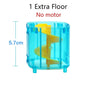 MOC Big Size Spiral Slide Bricks Ball Race Run Track Electric Lifting Slide Large Size Building Blocks Toys Compatible Duploes - FLUFFI