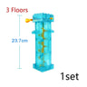MOC Big Size Spiral Slide Bricks Ball Race Run Track Electric Lifting Slide Large Size Building Blocks Toys Compatible Duploes - FLUFFI