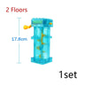 MOC Big Size Spiral Slide Bricks Ball Race Run Track Electric Lifting Slide Large Size Building Blocks Toys Compatible Duploes - FLUFFI
