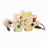 Montessori Busy Board - Sensory Toys - Wooden with LED Light - FLUFFI
