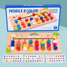 Montessori Learning Toys Mobile Color and Shape Puzzle,Matching Brain Teasers Logic Game Early Educational - FLUFFI