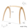 Natural Wooden Gym Game Holder Bracket Musical Lion Animal Pendant Baby Rattle Teether Rodent Stroller Chain Hanging Kid Gift - FLUFFI