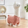 Plush Alpaca Stool Washable Cartoon Kids Chair Lamb Stools Super Soft Cute Lamb Doll Stool Stuffed Animal Chair - FLUFFI