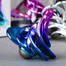 Pneumatic Gyro Decompression Toy Colorful Wind Blowing Pneumatic Spinning Top Fun Flying Spinner Original Gifts Stress Relief - FLUFFI