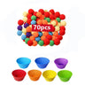 Rainbow Counting Pompoms | Sorting Cup | Montessori Sensory Toys - FLUFFI