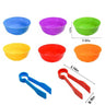 Rainbow Counting Pompoms | Sorting Cup | Montessori Sensory Toys - FLUFFI