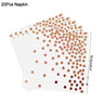 Rose Gold Party Disposable Tableware Set Paper Plate Cup Kids Adult Birthday - FLUFFI
