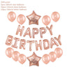 Rose Gold Party Disposable Tableware Set Paper Plate Cup Kids Adult Birthday - FLUFFI