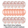Rose Gold Party Disposable Tableware Set Paper Plate Cup Kids Adult Birthday - FLUFFI