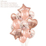 Rose Gold Party Disposable Tableware Set Paper Plate Cup Kids Adult Birthday - FLUFFI
