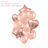 Rose Gold Party Disposable Tableware Set Paper Plate Cup Kids Adult Birthday - FLUFFI